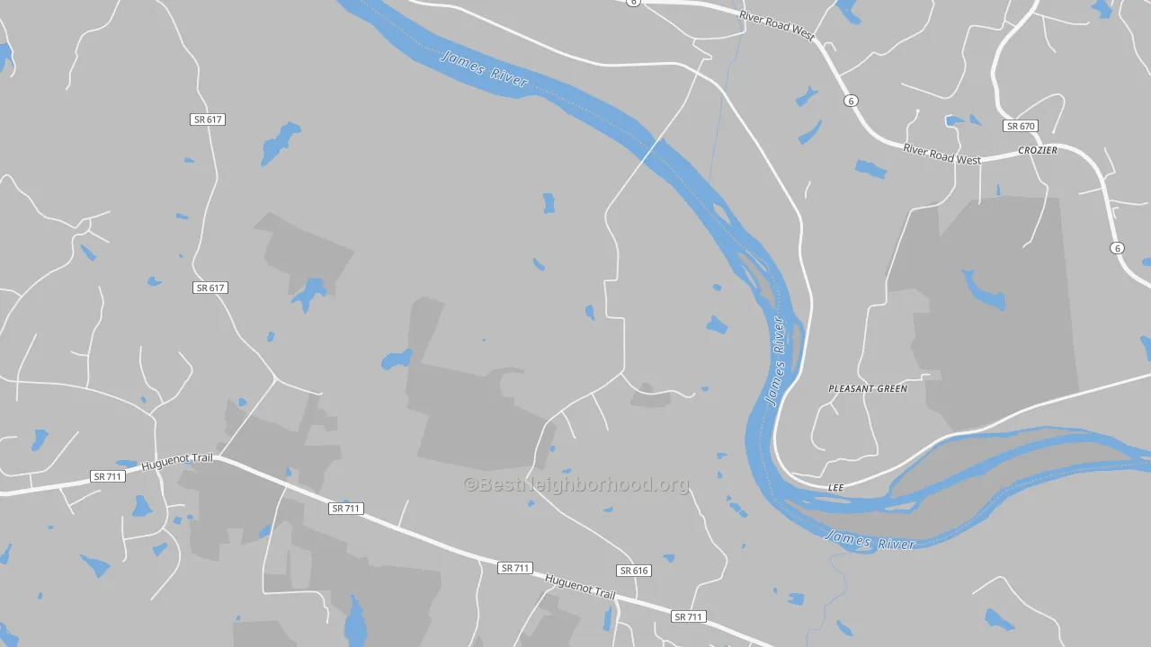 Transit Grade map of 23160, VA