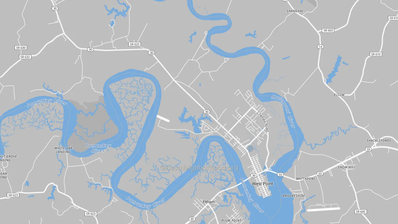 Transit Grade map of 23181, VA