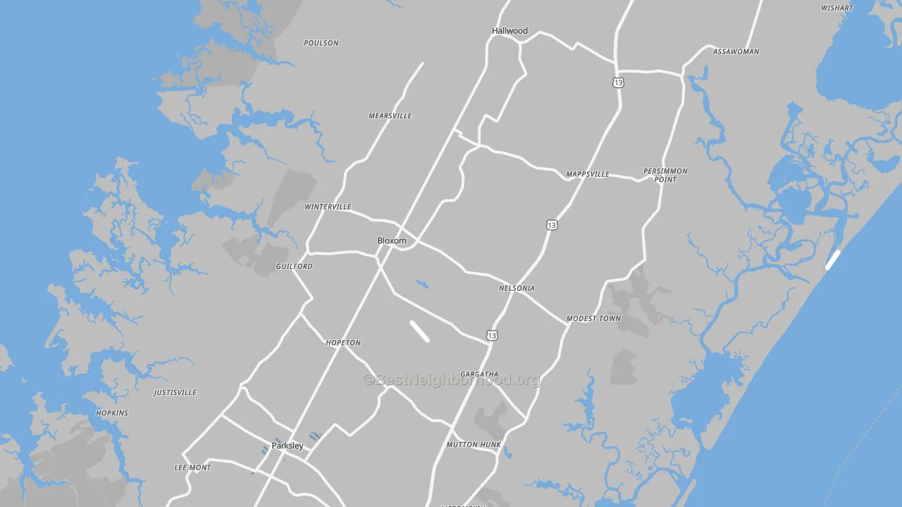 Transit Grade map of 23308, VA
