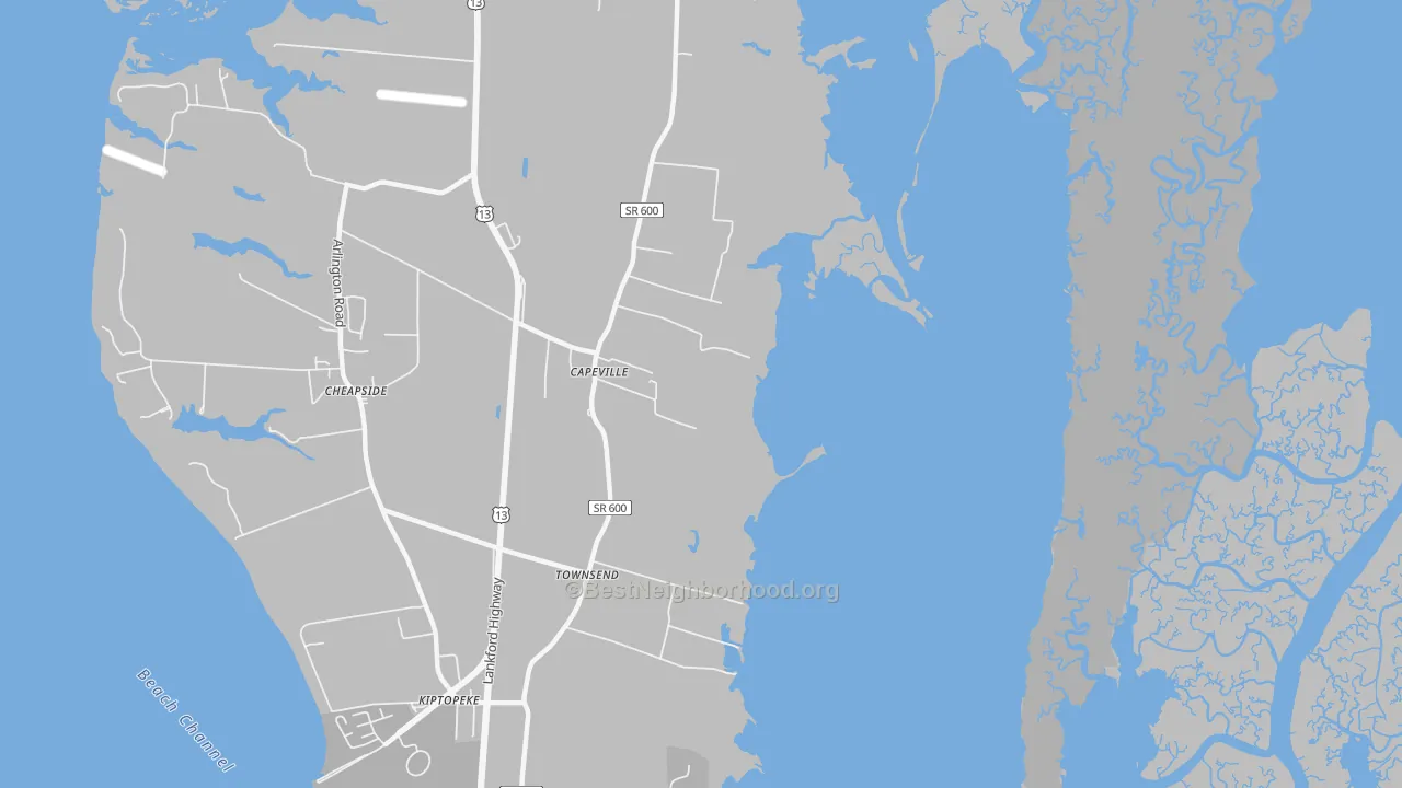 Transit Grade map of 23313, VA
