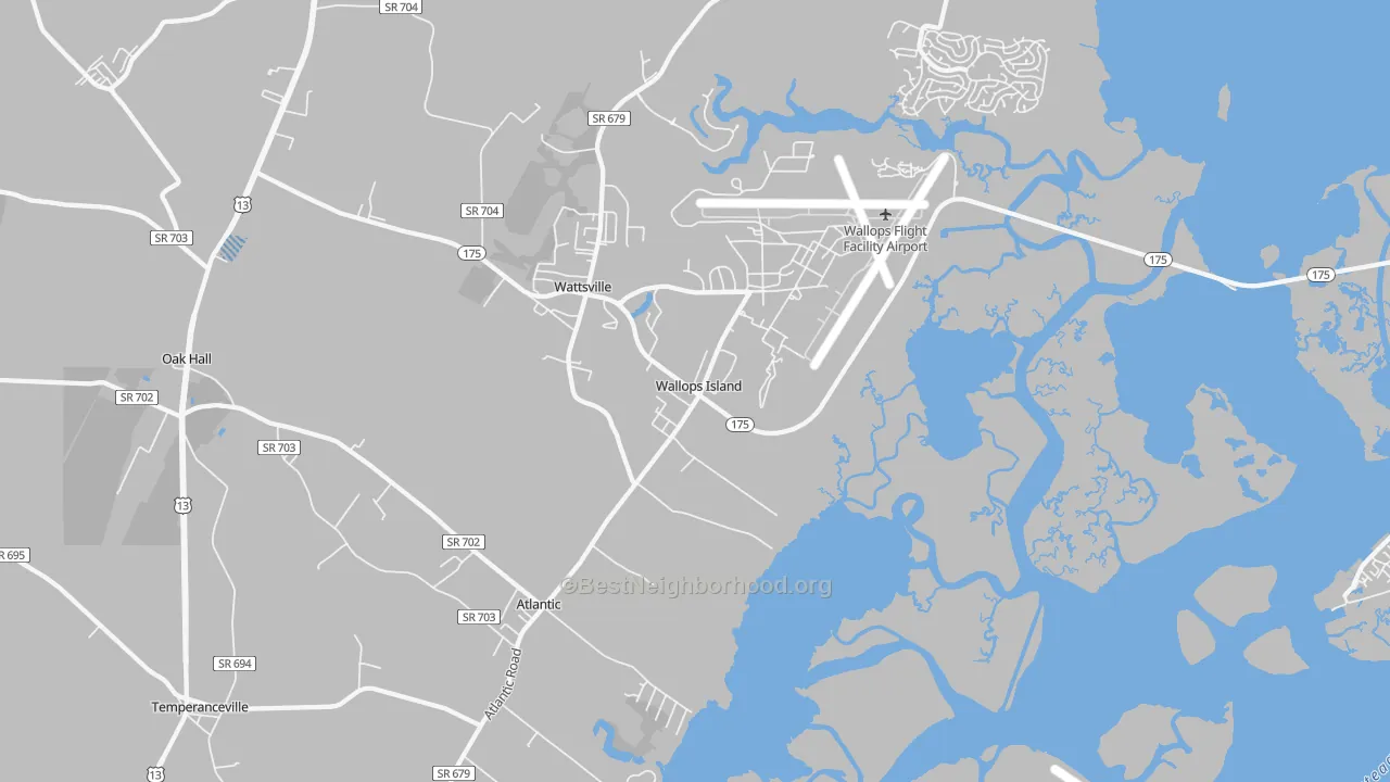 Transit Grade map of 23337, VA