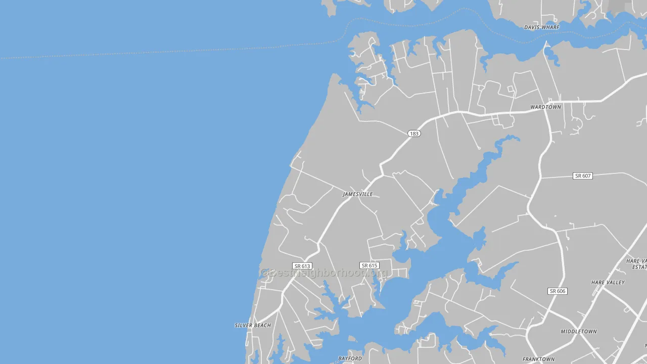 Transit Grade map of 23398, VA