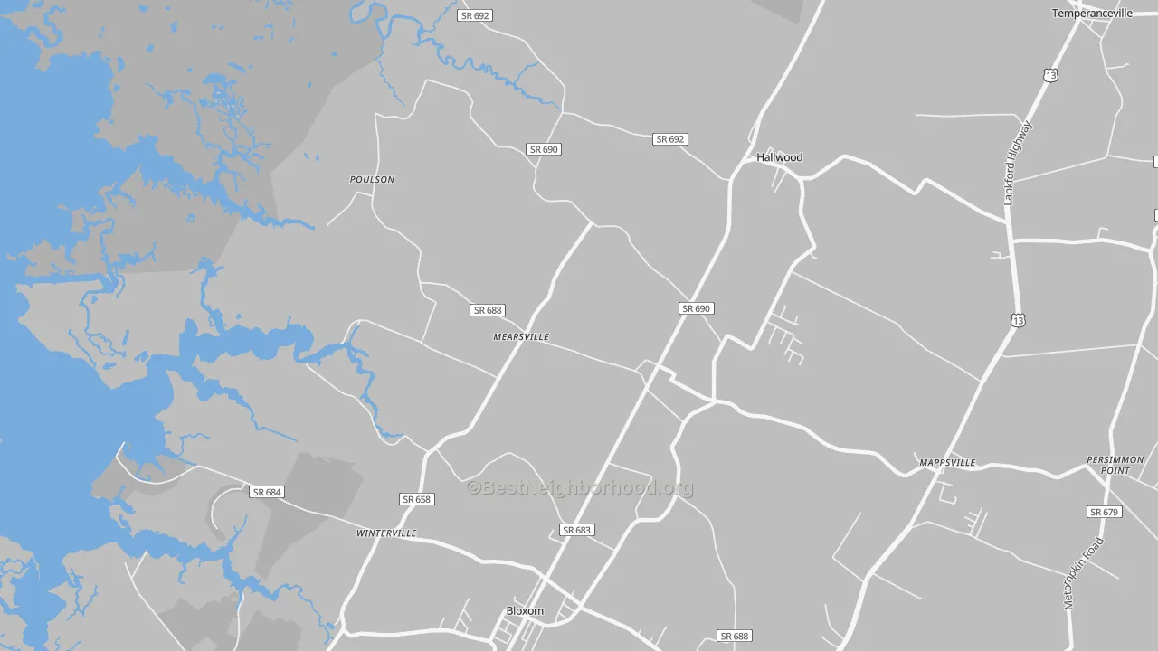 Transit Grade map of 23409, VA