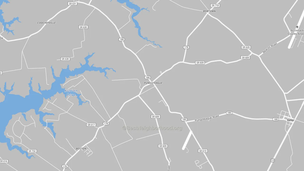 Transit Grade map of 23422, VA