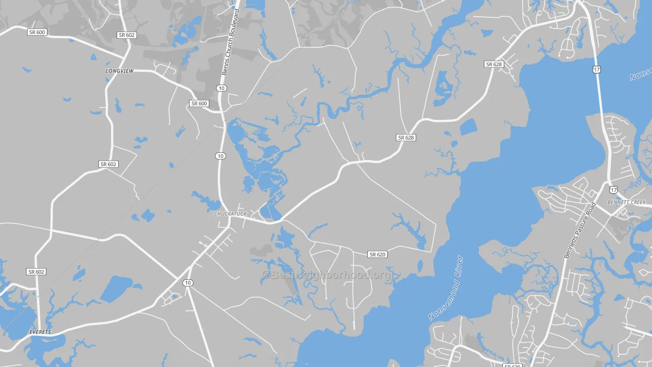Transit Grade map of 23432, VA