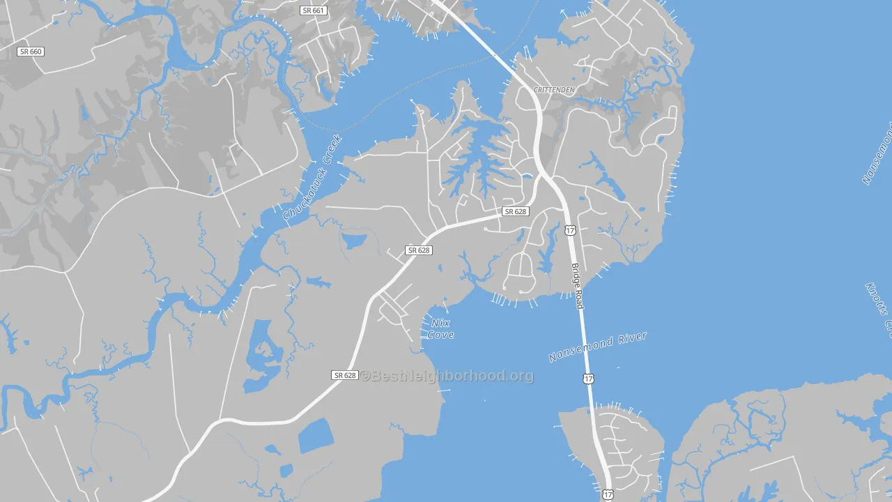 Transit Grade map of 23436, VA