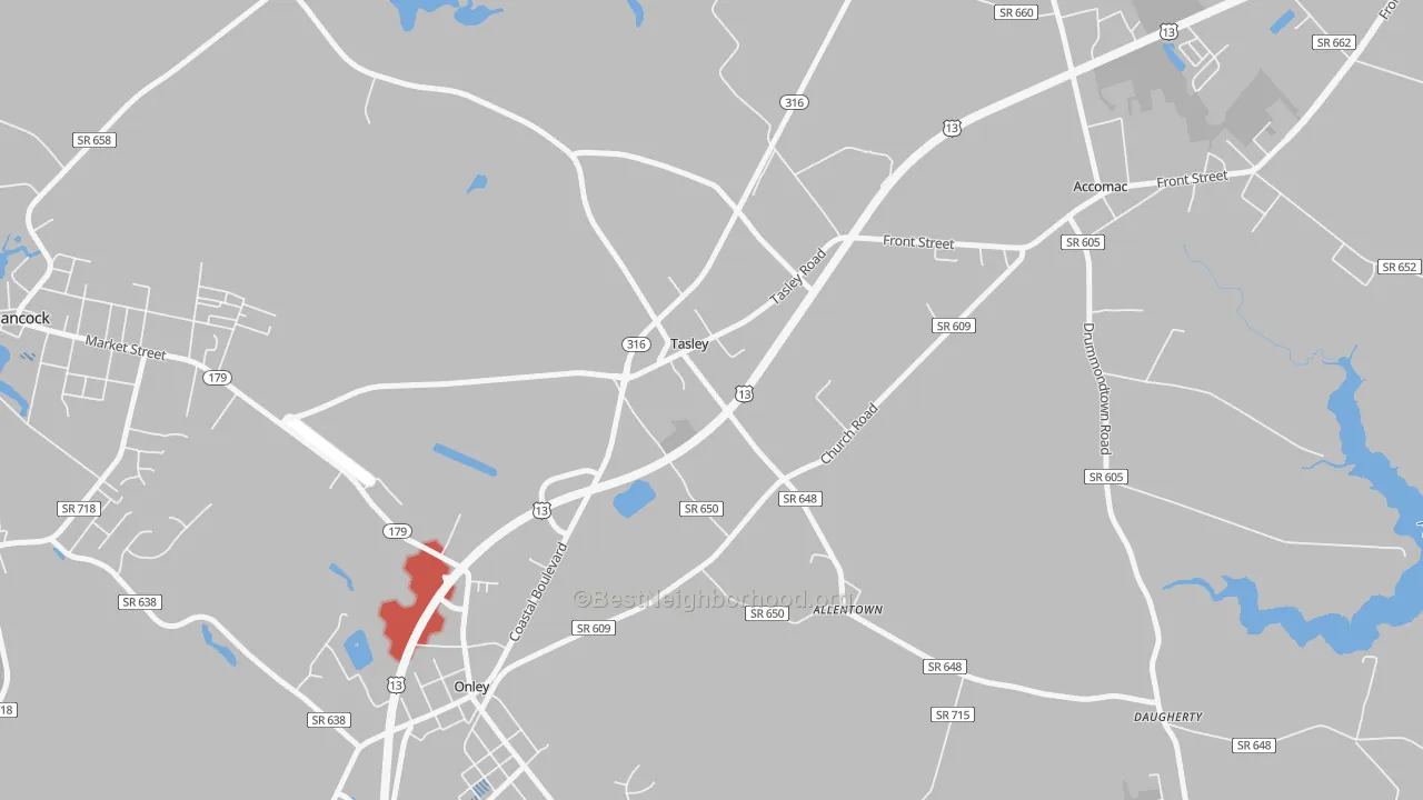 Transit Grade map of 23441, VA