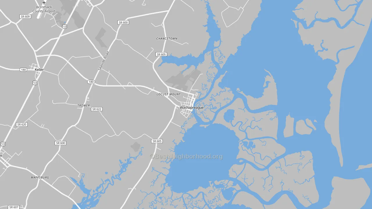 Transit Grade map of 23480, VA