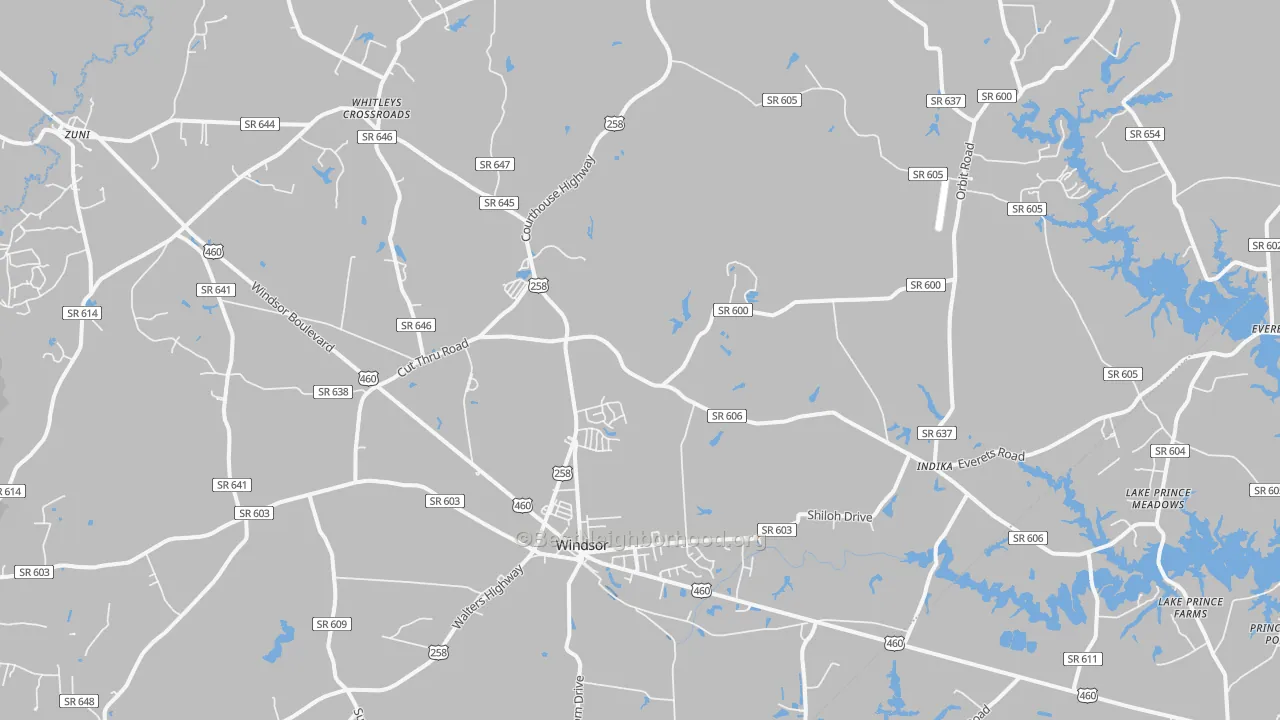 Transit Grade map of 23487, VA