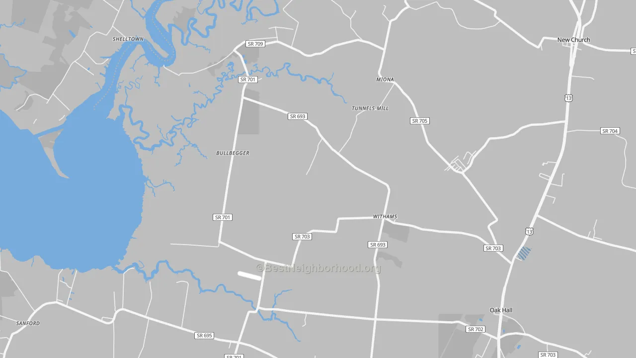 Transit Grade map of 23488, VA