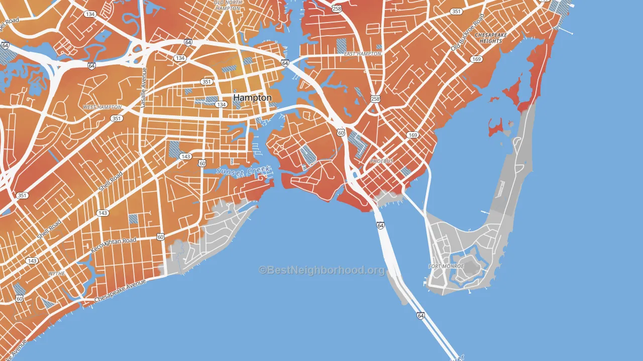 Transit Grade map of 23667, VA