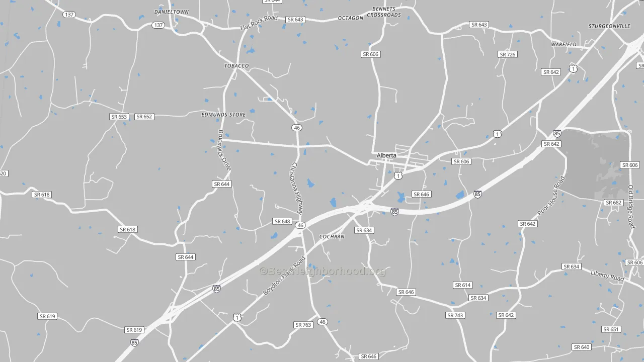 Transit Grade map of 23821, VA
