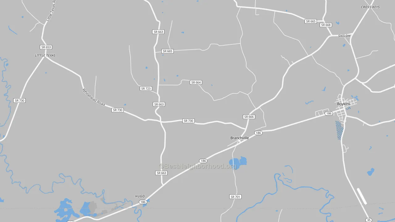 Transit Grade map of 23828, VA