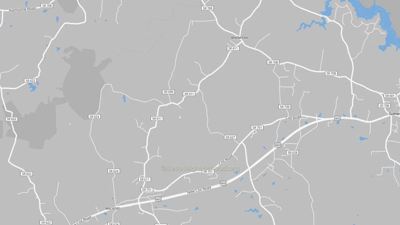 Transit Grade map of 23833, VA