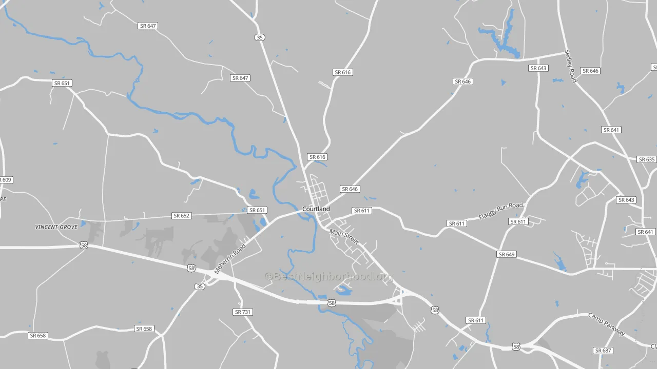 Transit Grade map of 23837, VA
