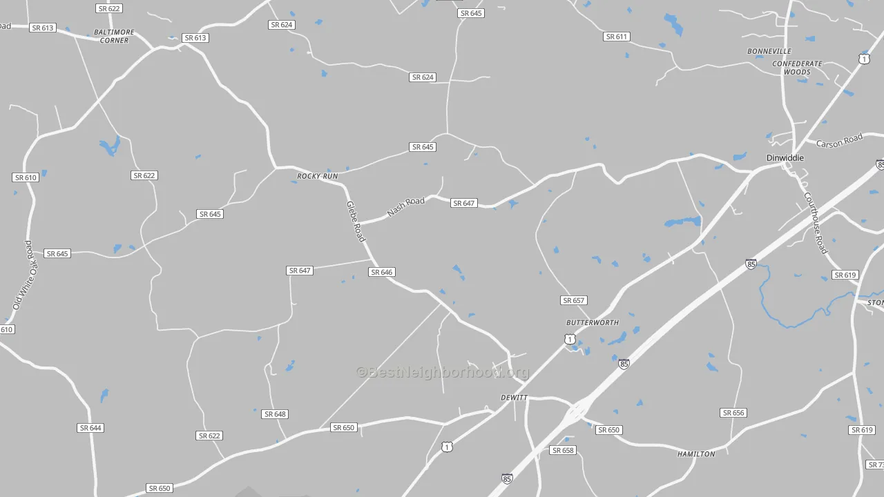 Transit Grade map of 23840, VA