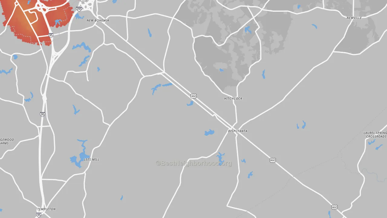 Transit Grade map of 23842, VA