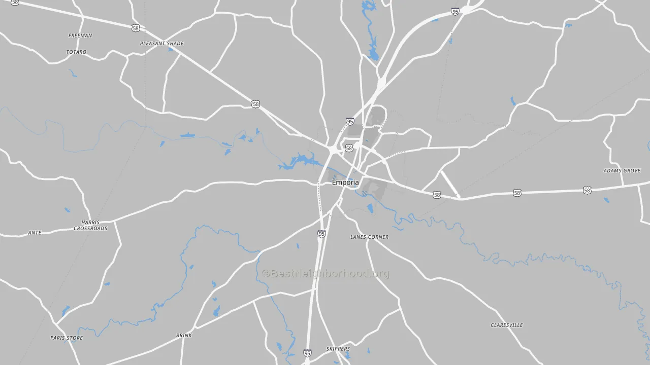 Transit Grade map of 23847, VA