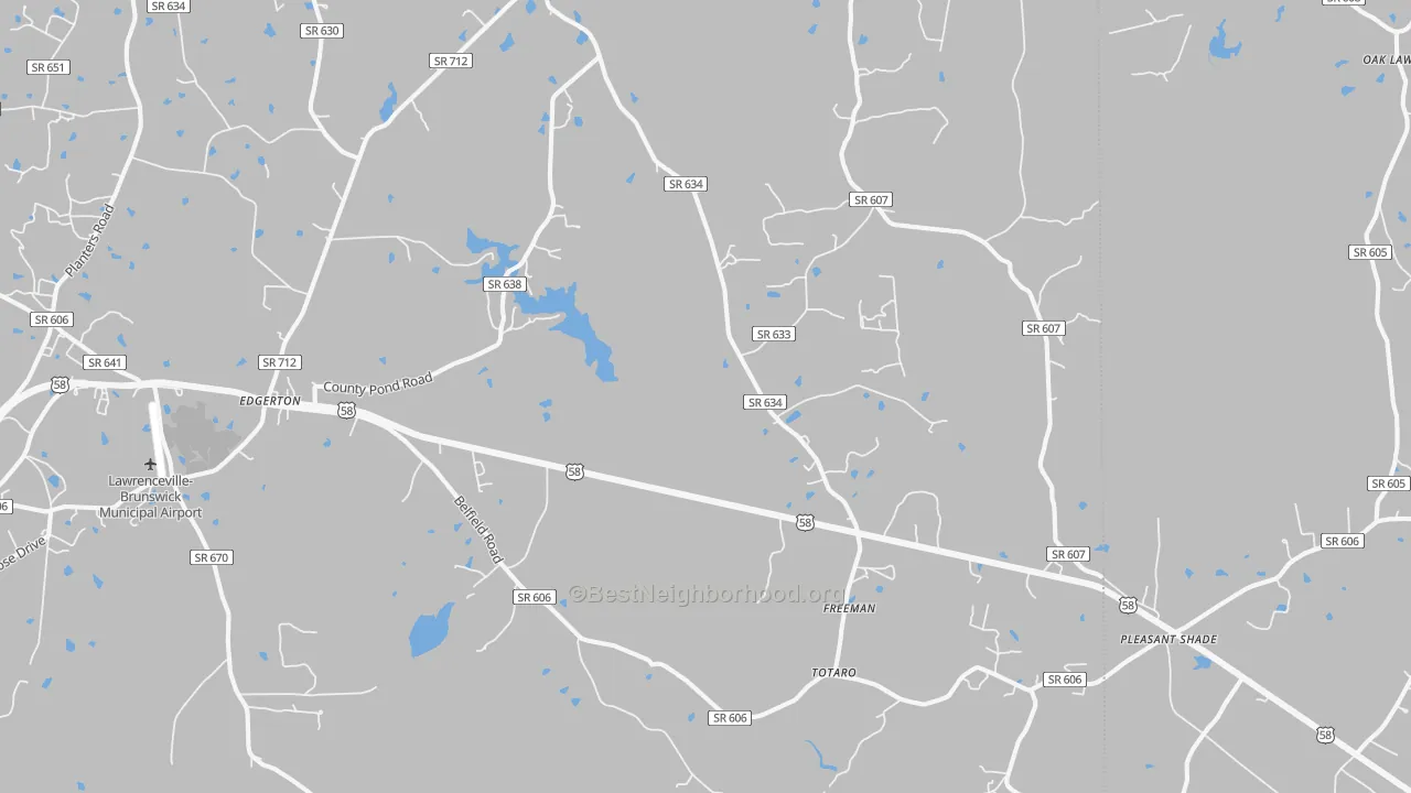 Transit Grade map of 23856, VA