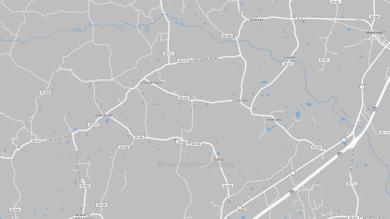Transit Grade map of 23876, VA