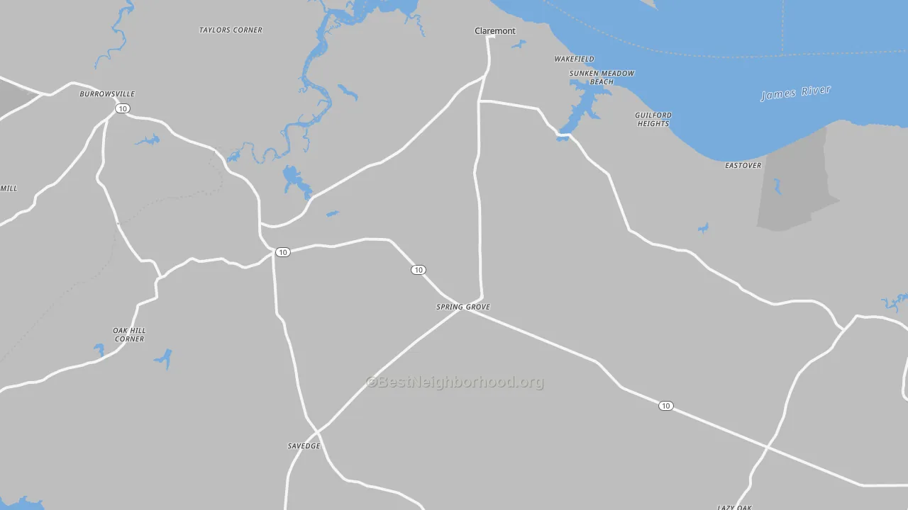 Transit Grade map of 23881, VA