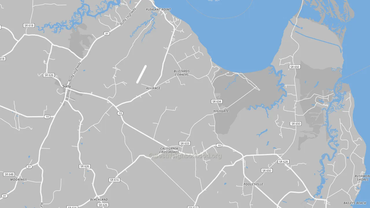 Transit Grade map of 23883, VA