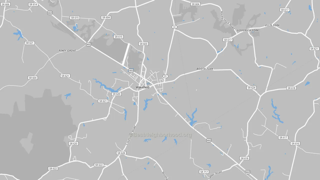 Transit Grade map of 23888, VA