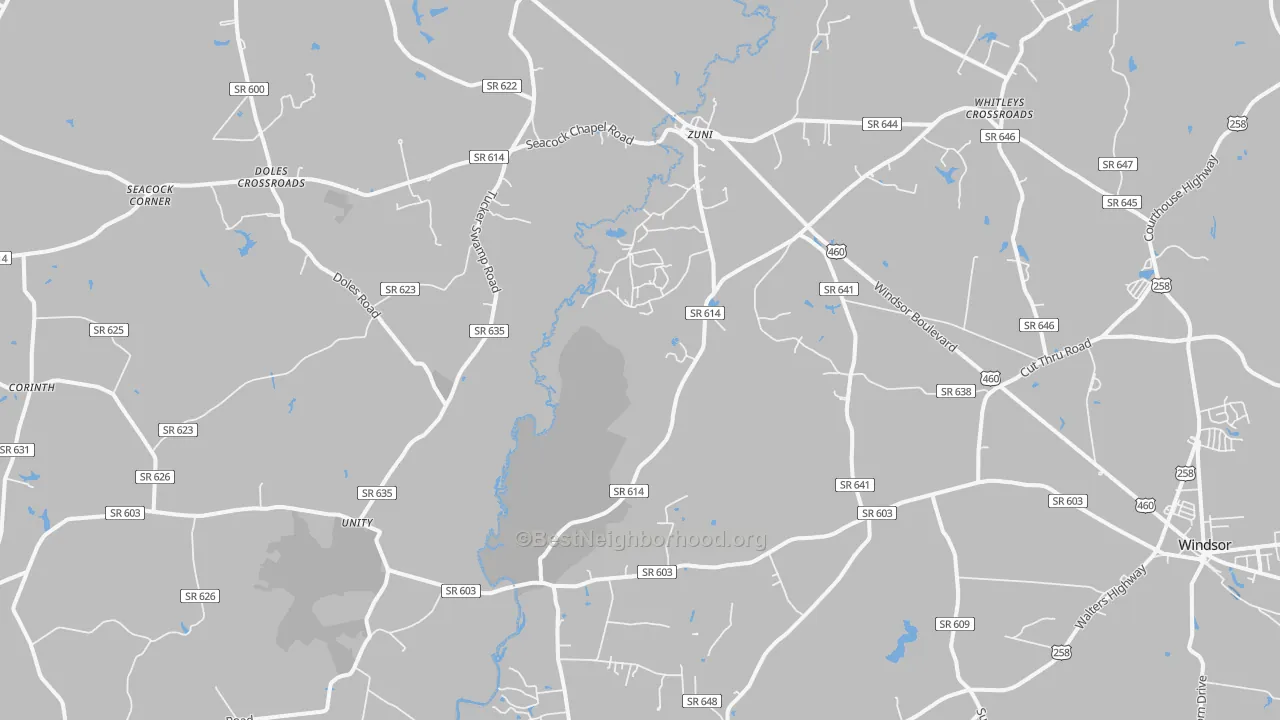 Transit Grade map of 23898, VA