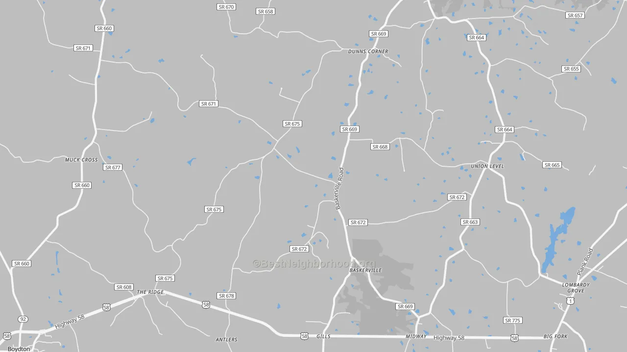 Transit Grade map of 23915, VA