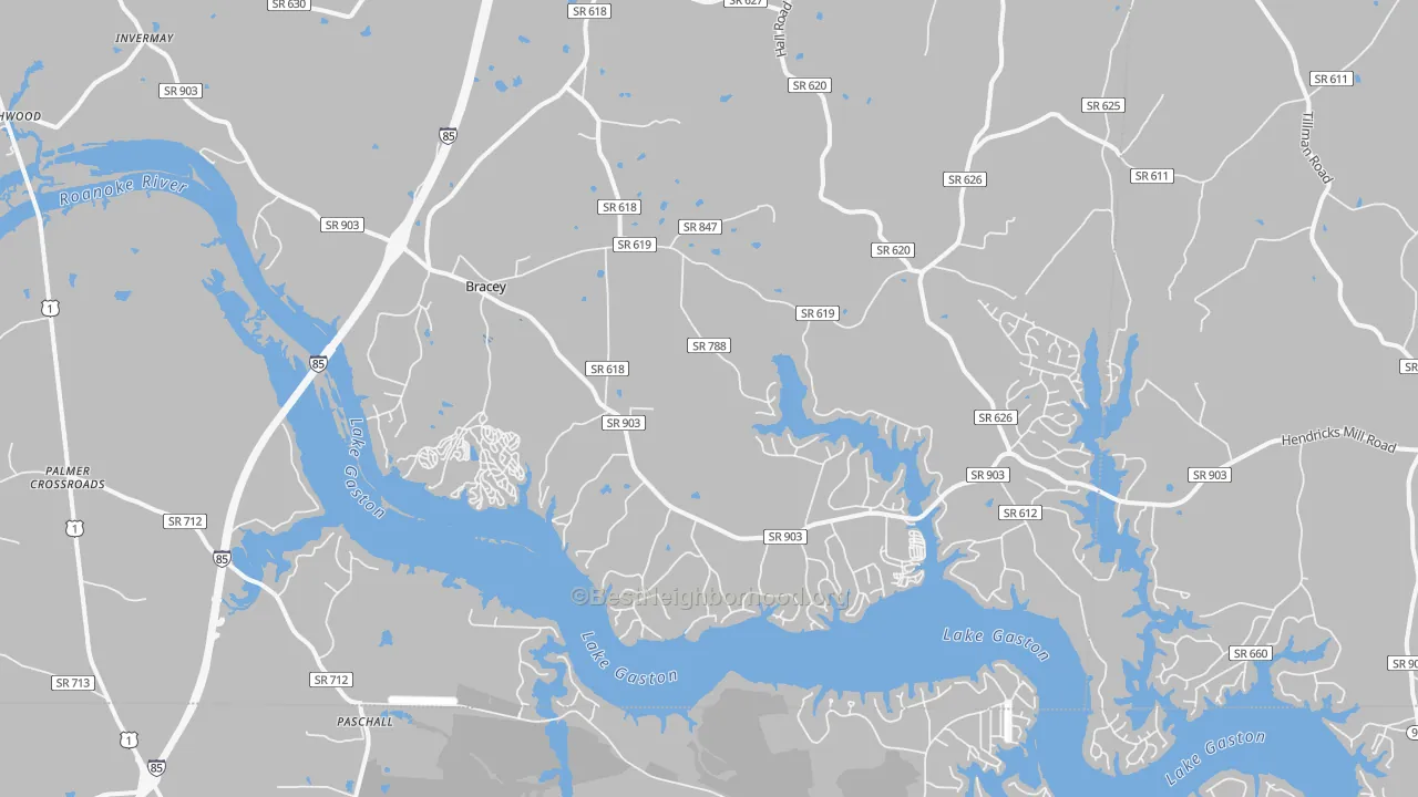 Transit Grade map of 23919, VA