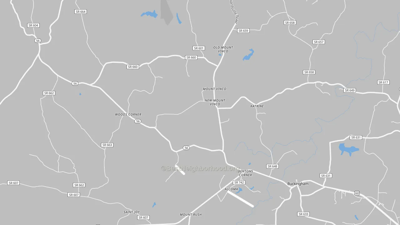 Transit Grade map of 23921, VA