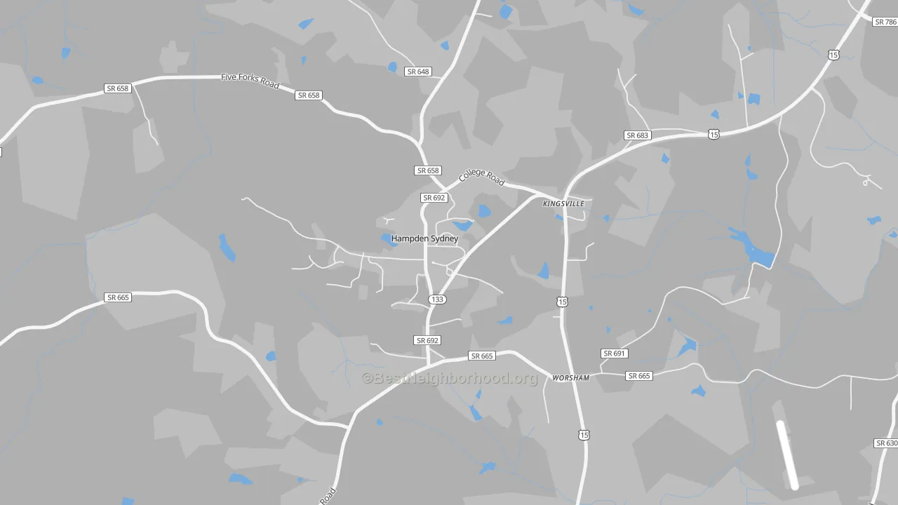 Transit Grade map of 23943, VA