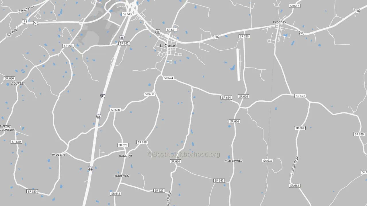 Transit Grade map of 23950, VA