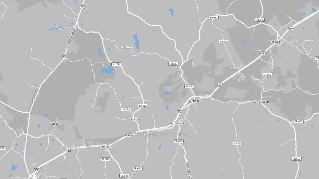 Transit Grade map of 23954, VA