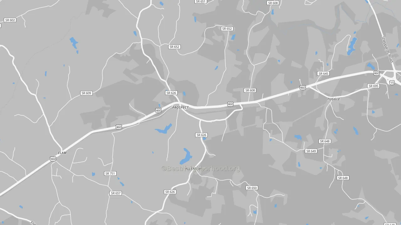 Transit Grade map of 23960, VA
