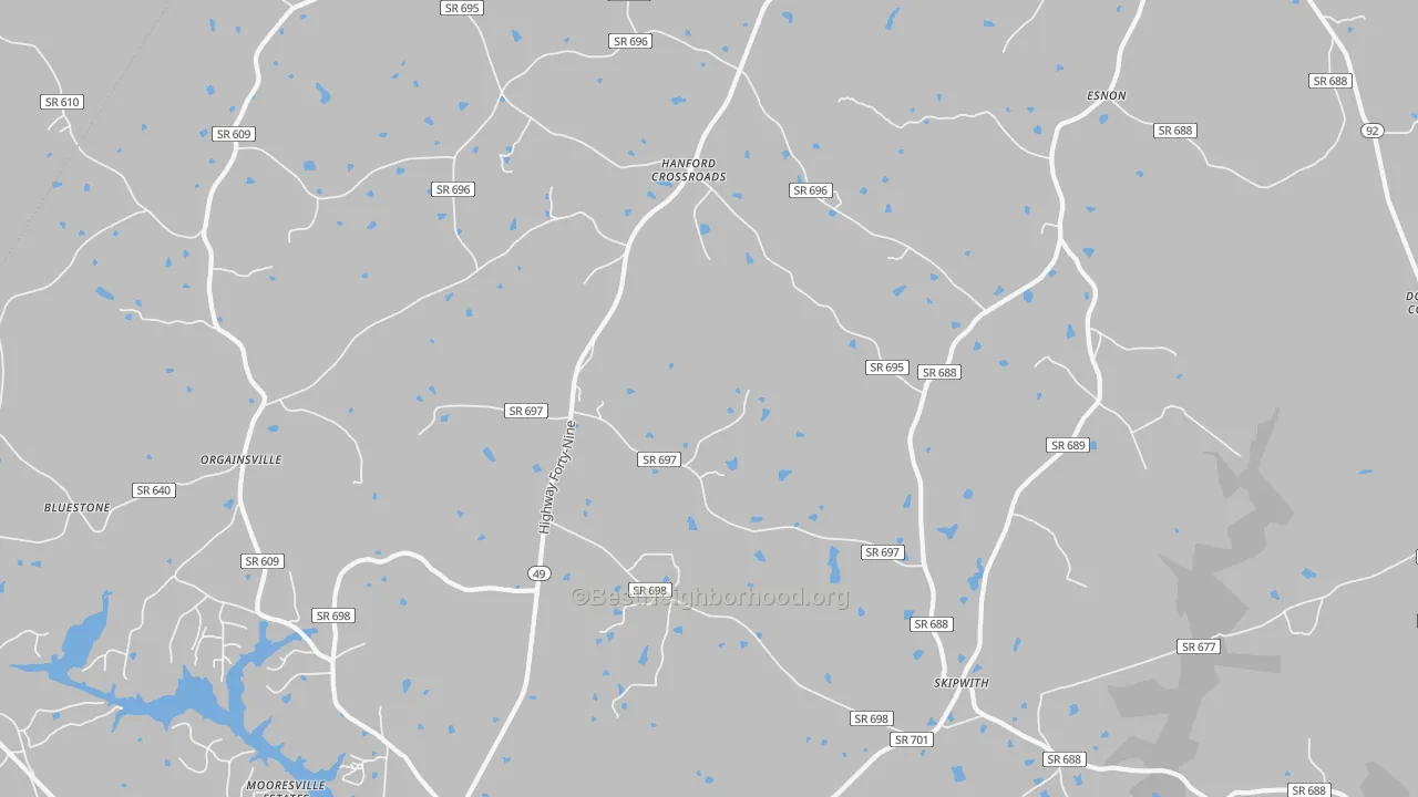Transit Grade map of 23968, VA