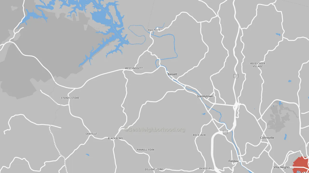 Transit Grade map of 24055, VA