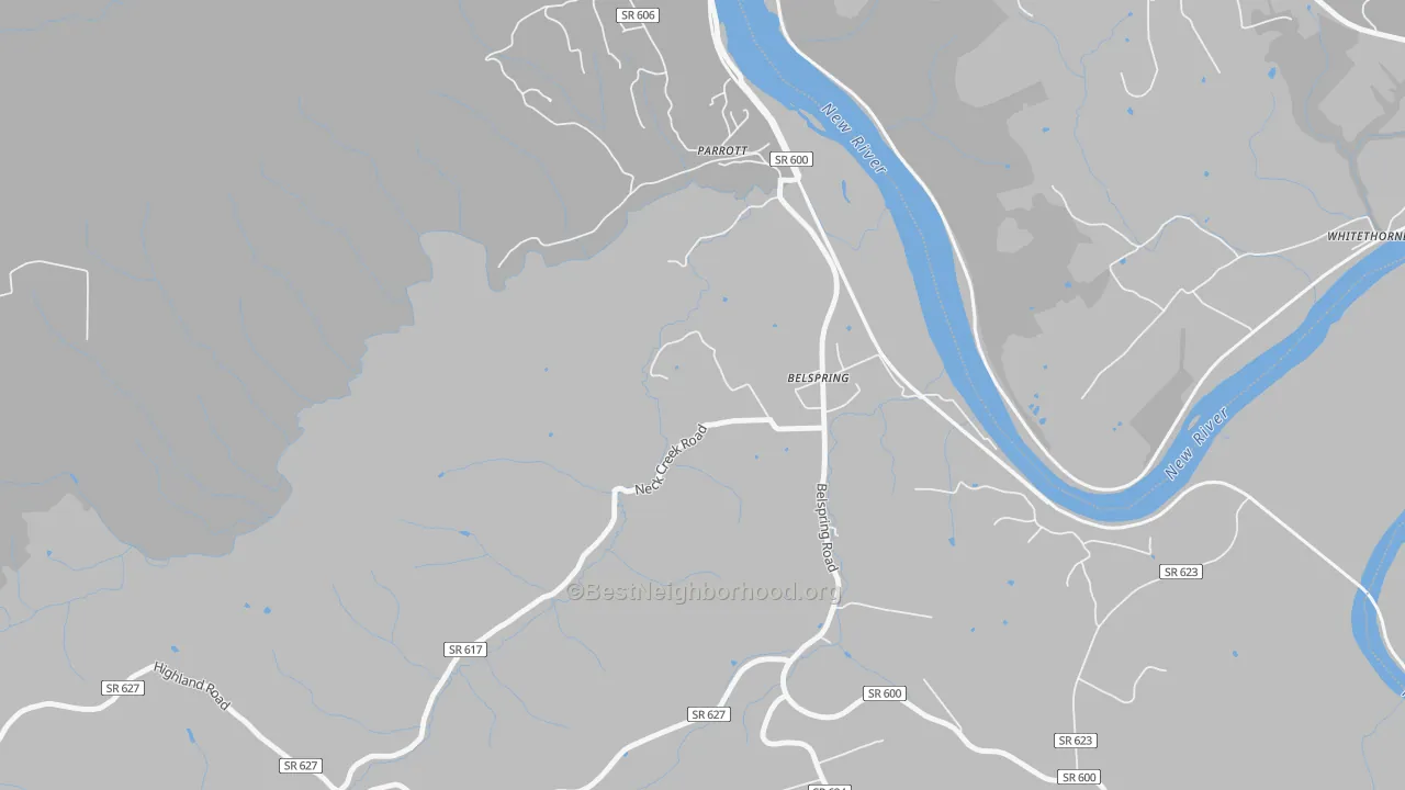Transit Grade map of 24058, VA