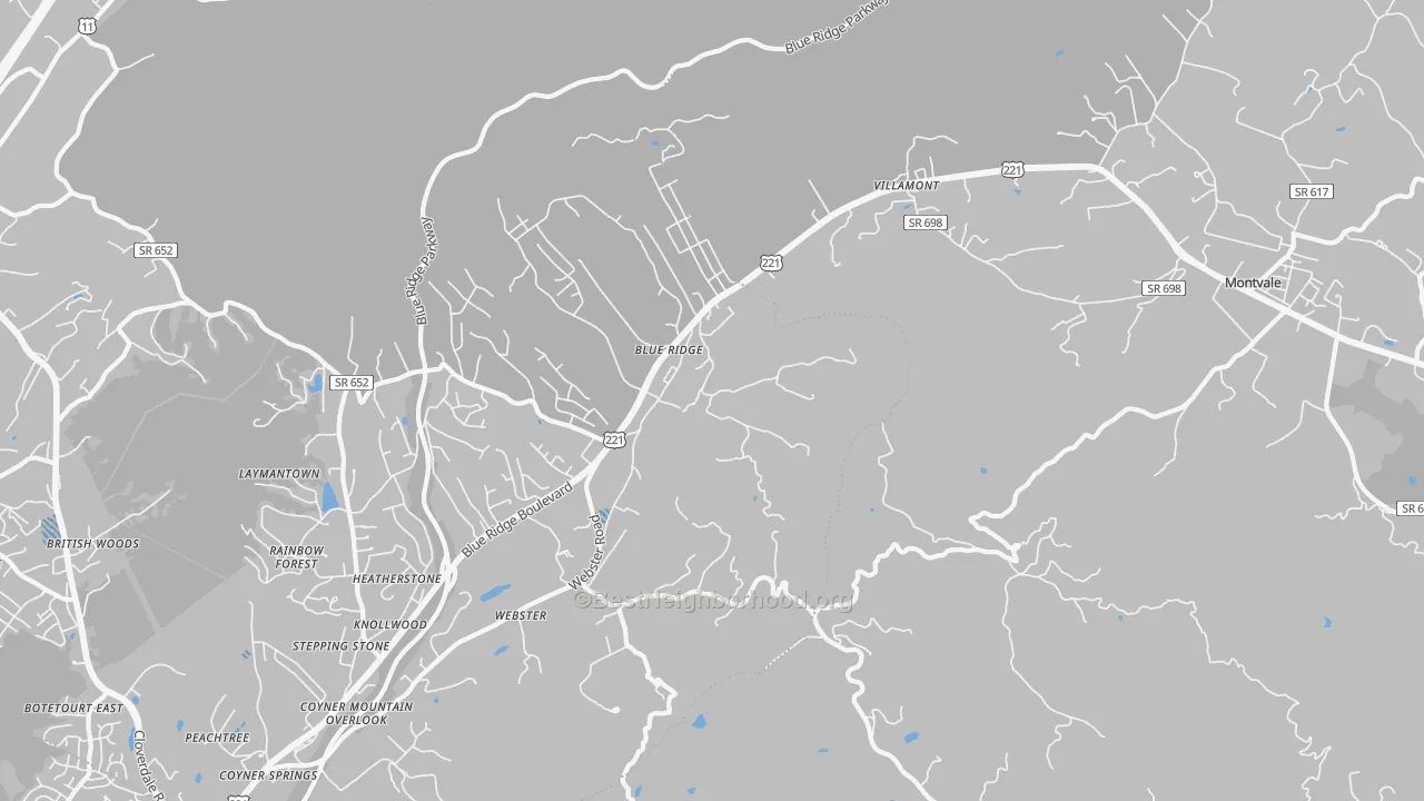 Transit Grade map of 24064, VA