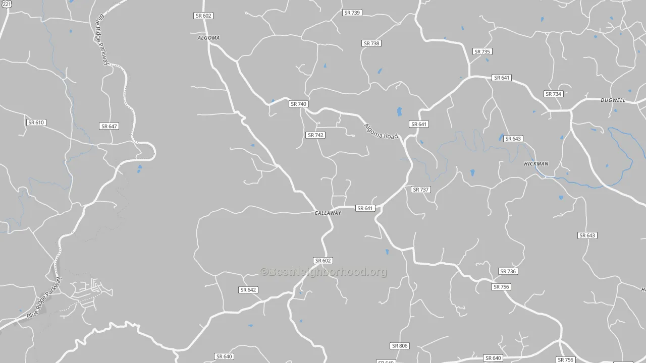 Transit Grade map of 24067, VA