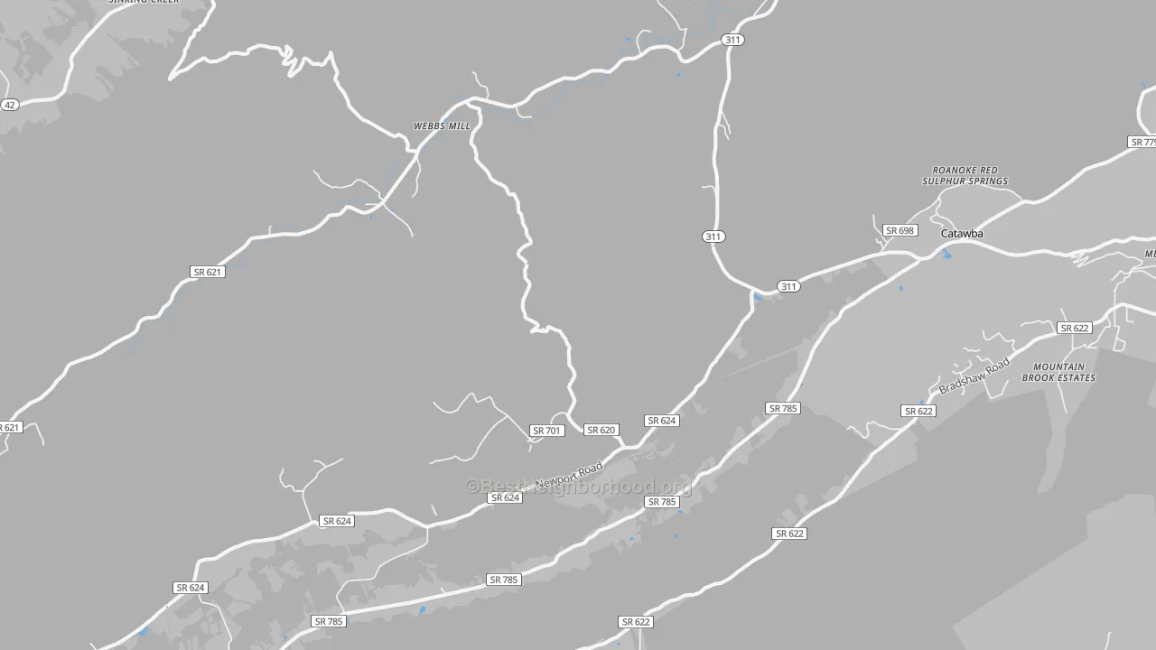 Transit Grade map of 24070, VA