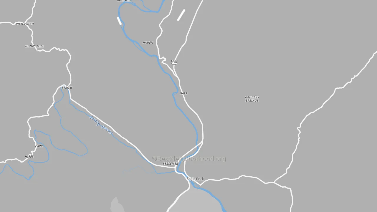 Transit Grade map of 24085, VA