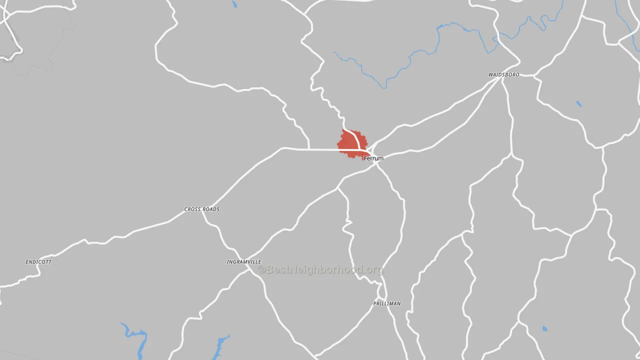 Transit Grade map of 24088, VA
