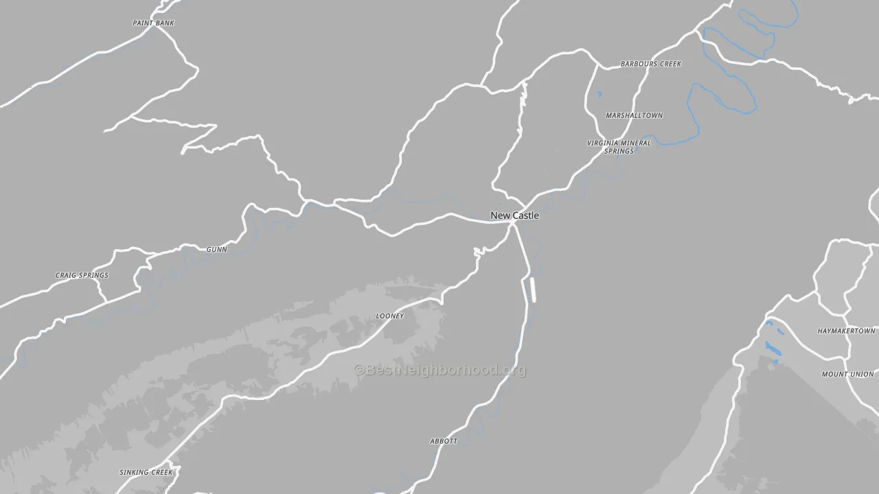 Transit Grade map of 24127, VA