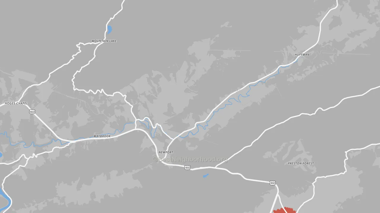 Transit Grade map of 24128, VA