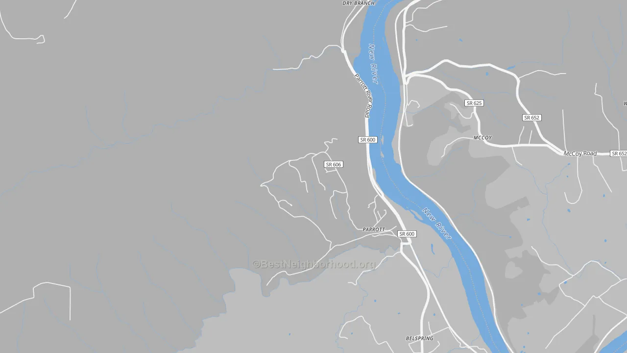 Transit Grade map of 24132, VA