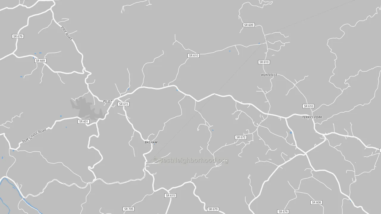 Transit Grade map of 24138, VA