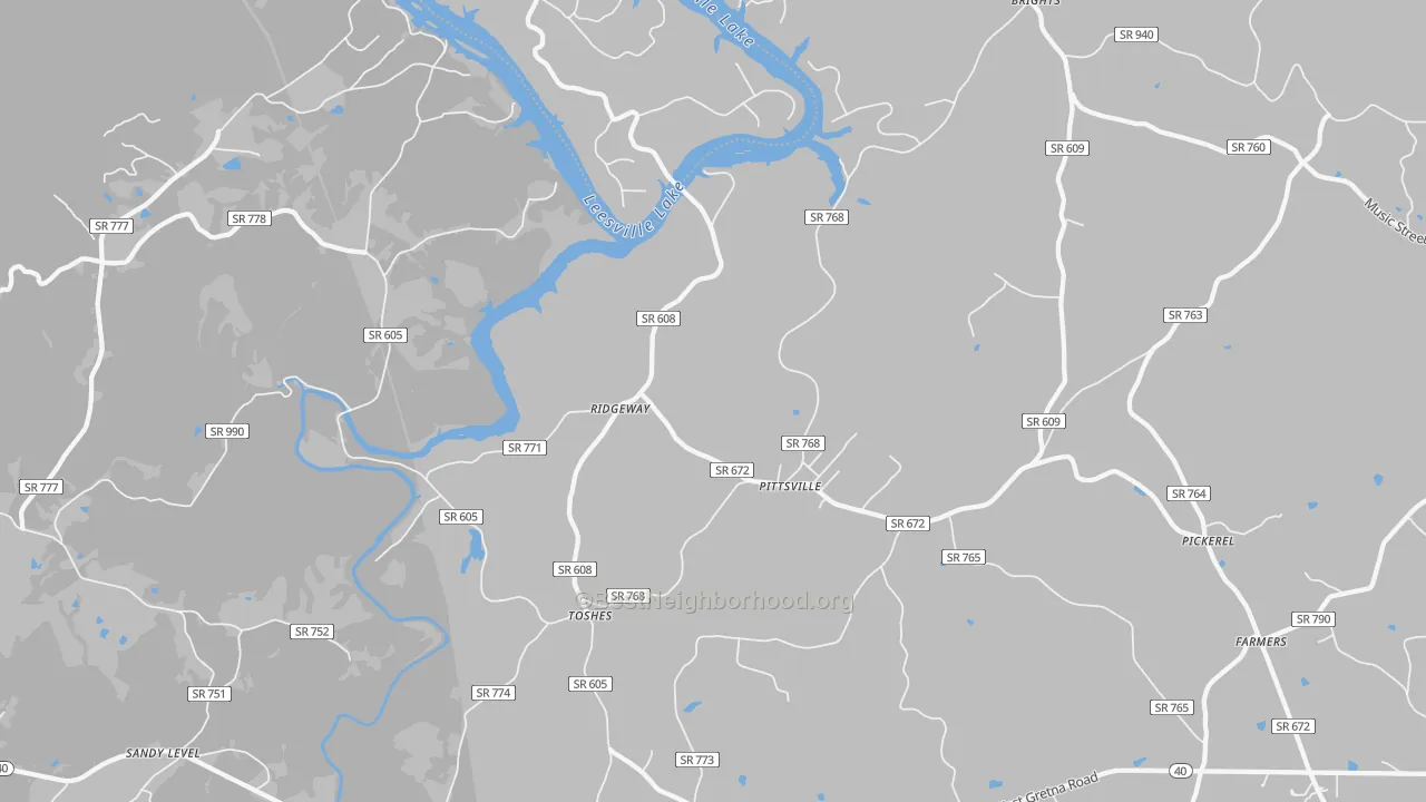Transit Grade map of 24139, VA