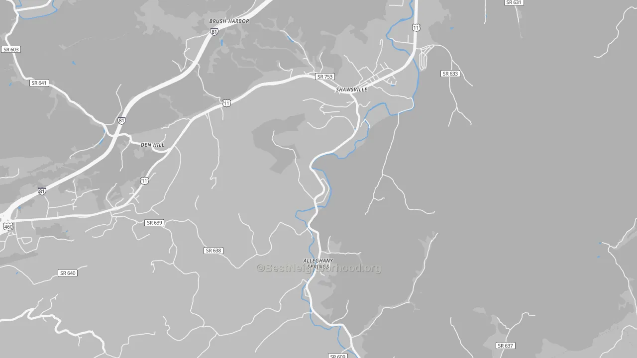 Transit Grade map of 24162, VA