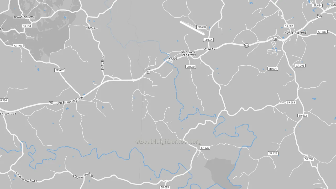 Transit Grade map of 24165, VA